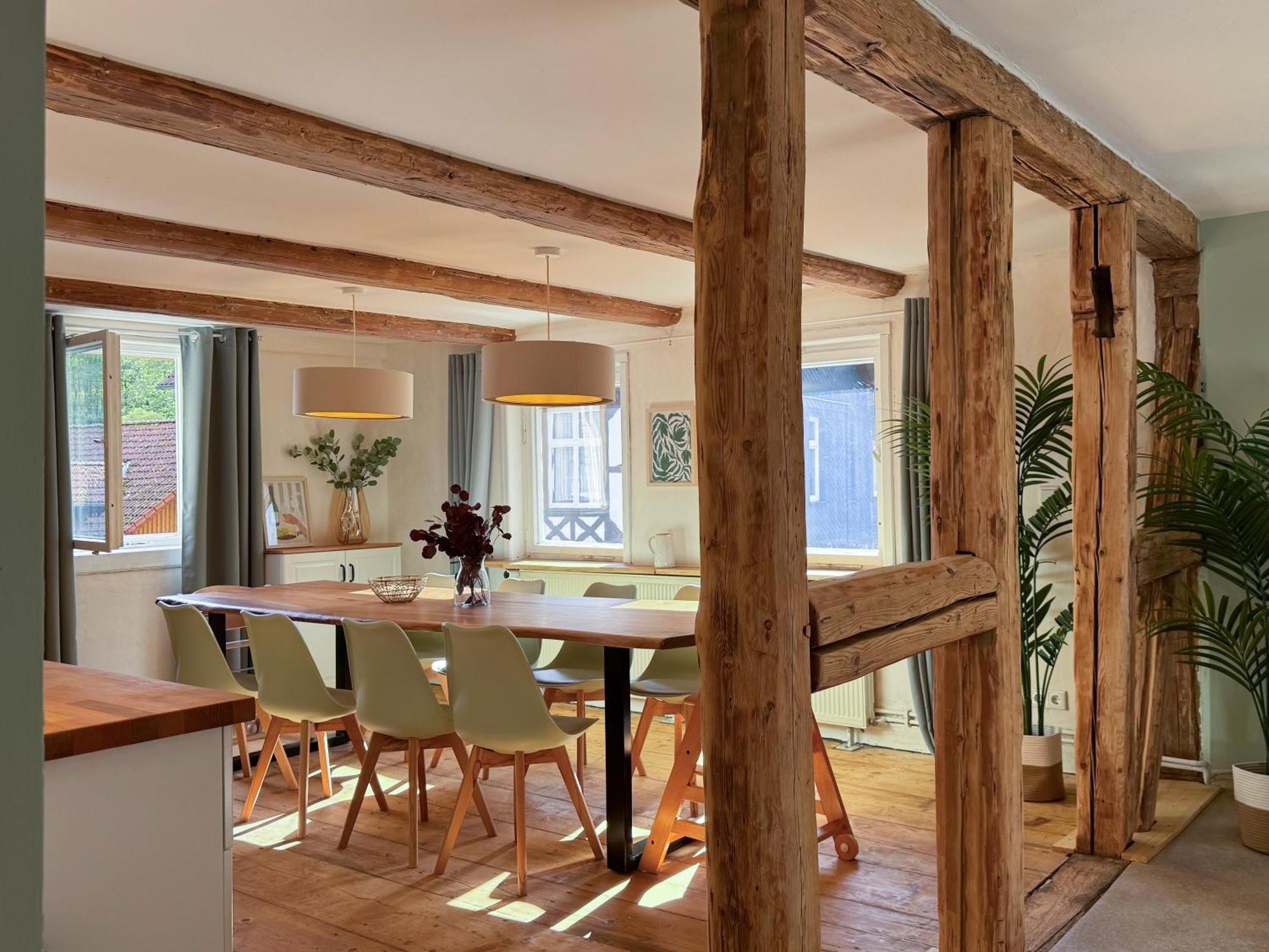 Haus Ludwig - Saniertes Fachwerkhaus Im Harz - 12 Personen Βίλα Thale Εξωτερικό φωτογραφία